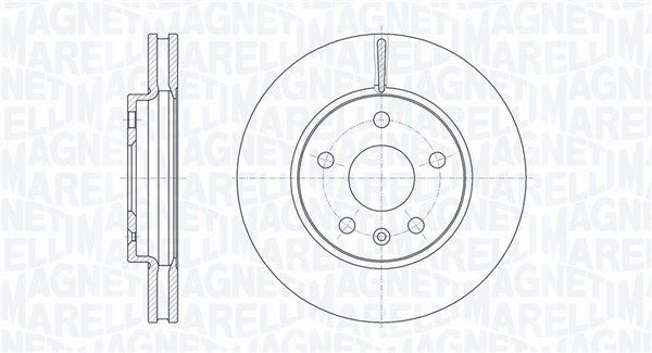 MAGNETI MARELLI Тормозной диск 361302040106